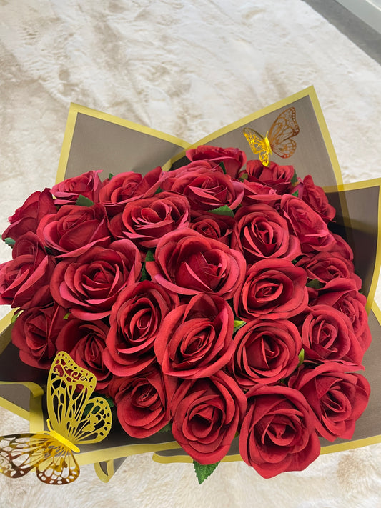 Artificiell rosbukett