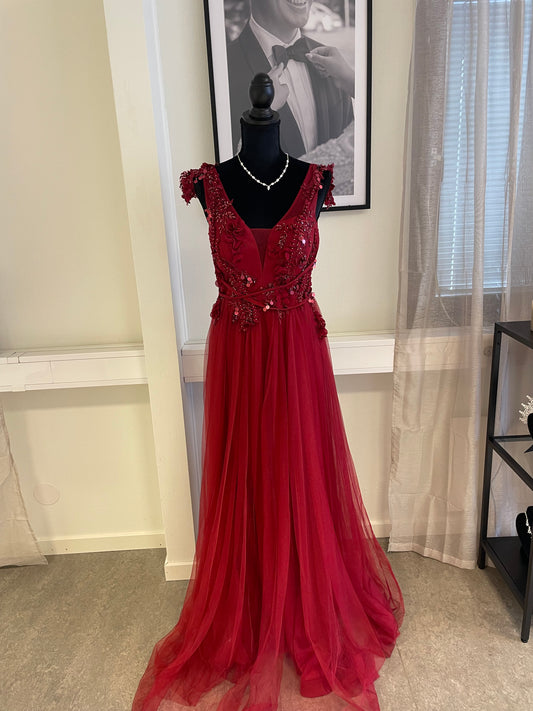 Scarlett - långklänning tyll med paljetter